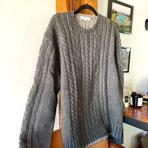 Vintage Calvin Klein sweater gray mens large